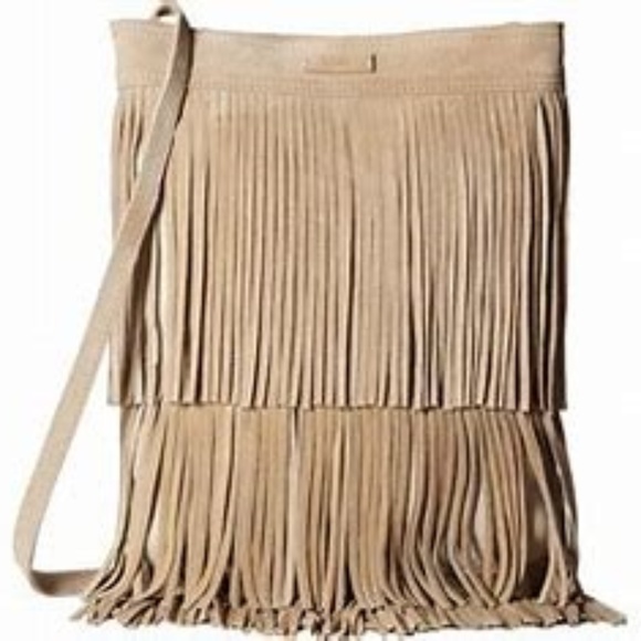 Toms Handbags - NWT Toms Fringe Suede Crossbody Bag Boho dust bag